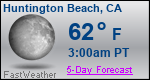 Weather Forecast for Huntington Beach, CA