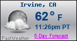 Weather Forecast for Irvine, CA