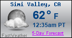 Weather Forecast for Simi Valley, CA