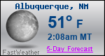 Weather Forecast for Albuquerque, NM