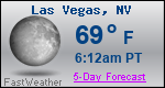 Weather Forecast for Las Vegas, NV