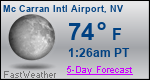 Weather Forecast for Mc Carran International Airport, NV