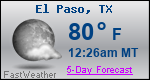 Weather Forecast for El Paso, TX