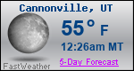 Weather Forecast for Cannonville, UT