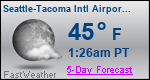 Weather Forecast for Seattle-Tacoma International Airport, WA