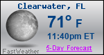 Weather Forecast for Clearwater, FL