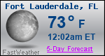 Weather Forecast for Fort Lauderdale, FL