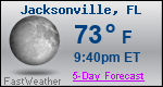 Weather Forecast for Jacksonville, FL