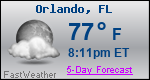 Weather Forecast for Orlando, FL