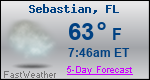 Weather Forecast for Sebastian, FL