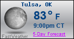 Weather Forecast for Tulsa, OK