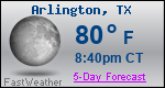 Weather Forecast for Arlington, TX