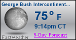 Weather Forecast for George Bush Intercontinental/Houston Airport, TX
