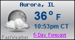 Weather Forecast for Aurora, IL