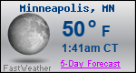 Weather Forecast for Minneapolis, MN