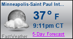 Weather Forecast for Minneapolis-Saint Paul International Airport, MN