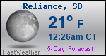 Weather Forecast for Reliance, SD