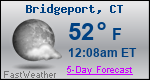 Weather Forecast for Bridgeport, CT