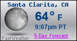 Weather Forecast for Santa Clarita, CA