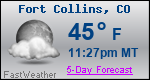 Weather Forecast for Fort Collins, CO