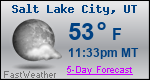 Weather Forecast for Salt Lake City, UT