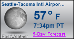 Weather Forecast for Seattle-Tacoma International Airport, WA