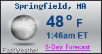 Weather Forecast for Springfield, MA
