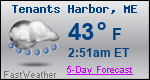 Weather Forecast for Tenants Harbor, ME