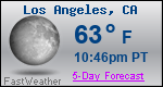 Weather Forecast for Los Angeles, CA
