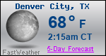 Weather Forecast for Denver City, TX
