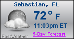 Weather Forecast for Sebastian, FL
