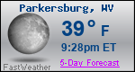 Weather Forecast for Parkersburg, WV