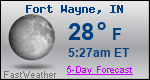 Weather Forecast for Fort Wayne, IN