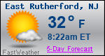 Weather Forecast for East Rutherford, NJ
