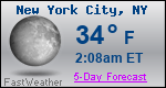 Weather Forecast for New York, NY