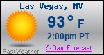 Weather Forecast for Las Vegas, NV