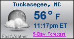 Weather Forecast for Tuckasegee, NC
