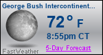 Weather Forecast for George Bush Intercontinental/Houston Airport, TX
