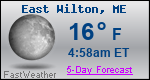 Weather Forecast for East Wilton, ME