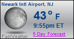 Weather Forecast for Newark International Airport, NJ