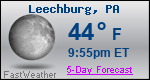 Weather Forecast for Leechburg, PA