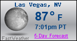Weather Forecast for Las Vegas, NV