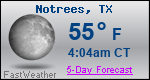 Weather Forecast for Notrees, TX
