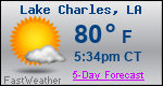 Weather Forecast for Lake Charles, LA