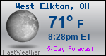Weather Forecast for West Elkton, OH
