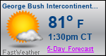 Weather Forecast for George Bush Intercontinental/Houston Airport, TX