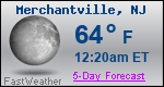 Weather Forecast for Merchantville, NJ