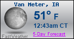 Weather Forecast for Van Meter, IA