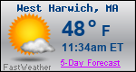 Weather Forecast for West Harwich, MA