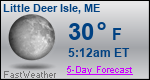 Weather Forecast for Little Deer Isle, ME
